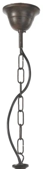 ONLI - Candelabru suspendat pe lanț AGAR 5xE14/6W/230V diam. 80 cm