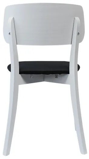 Scaun de sufragerie EZRA alb/negru