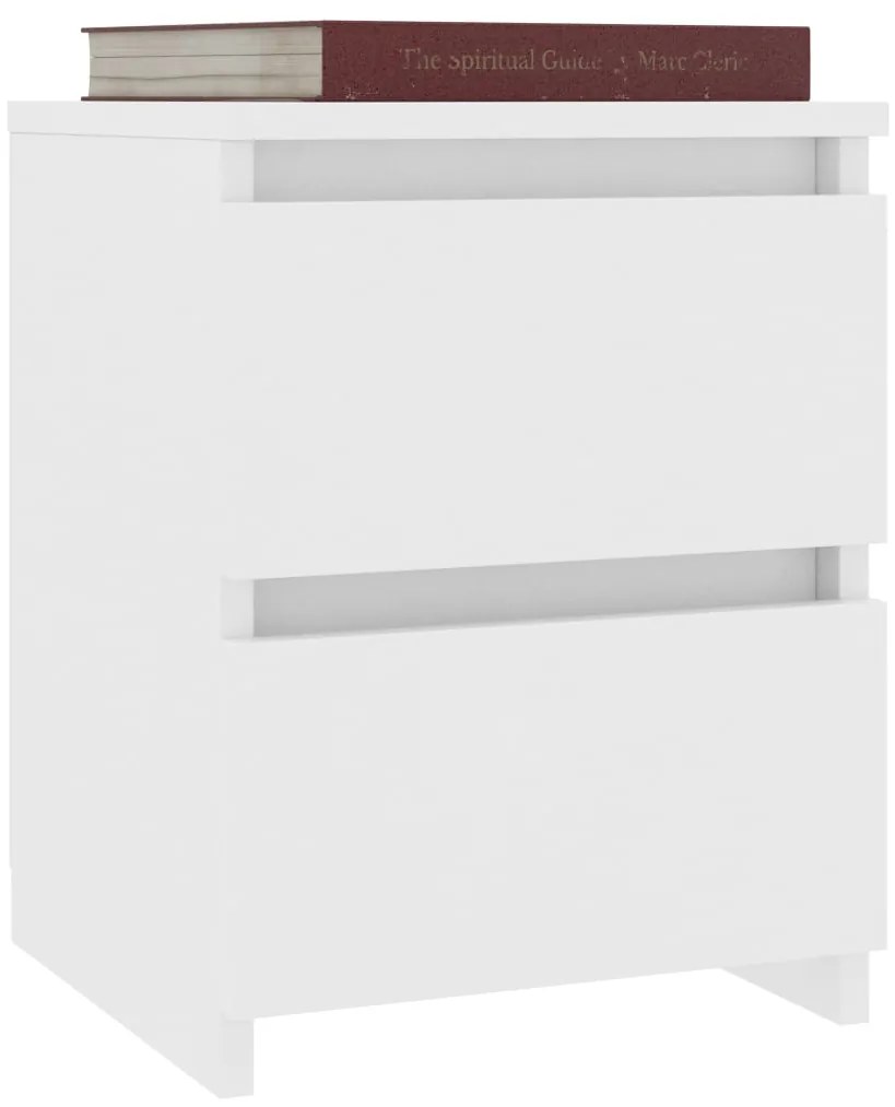 Noptiera, alb, 30 x 30 x 40 cm, PAL