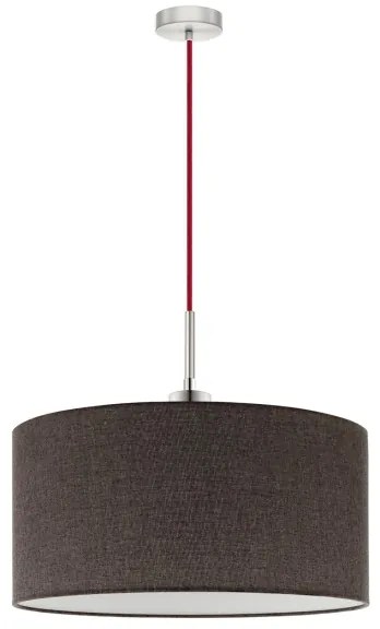 Eglo - Lustră LED suspendată pe cablu TUNJA 1xE27/60W/230V maro