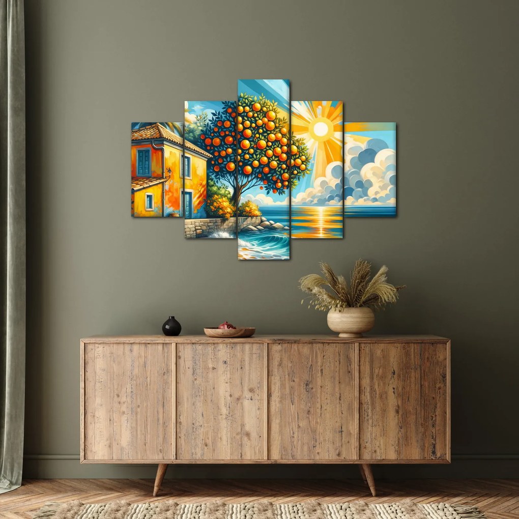 Tablou - Casă cu portocale I. (150x105 cm)