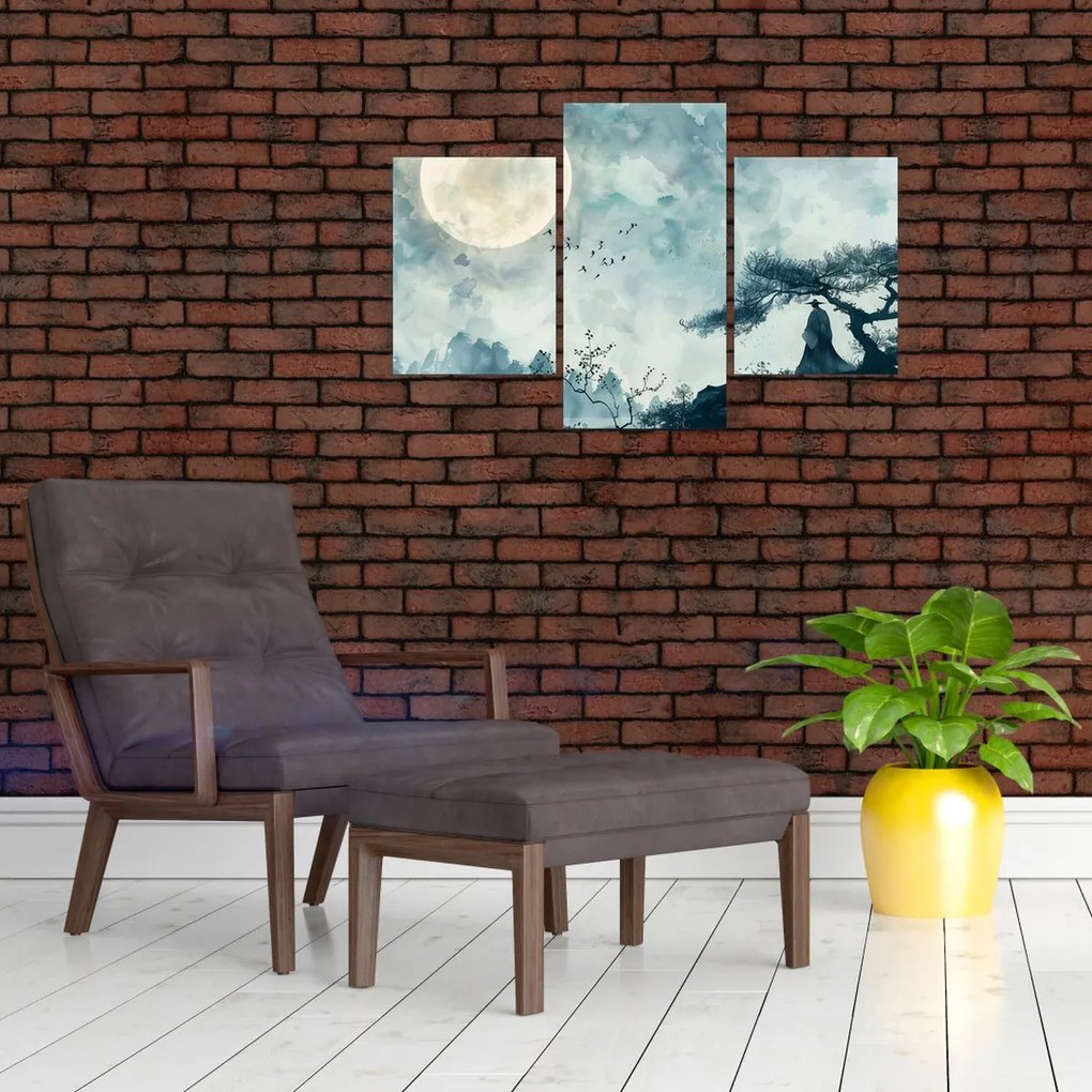 Tablou - Pictură cu lună plină (90x60 cm)