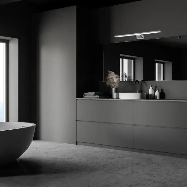 Iluminare LED pentru oglindă de baie SHINE LED/12W/230V 60 cm IP44 crom lucios