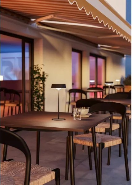 Eglo 75876-LED SIMERI lampă de birou solară reîncărcabilă, dimabilă LED/3W/5V 1800mAh IP44 negru