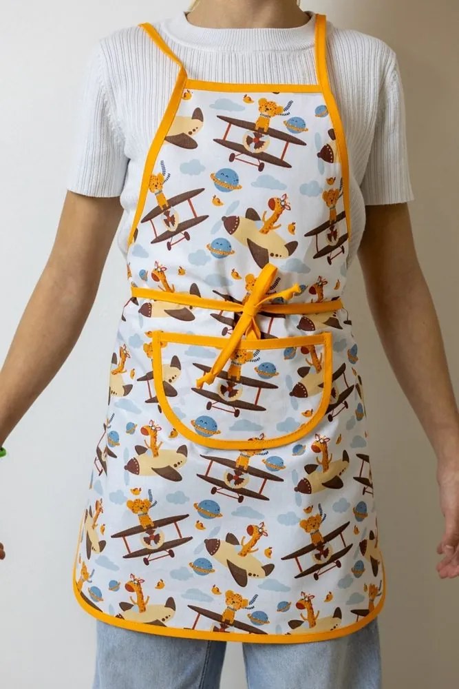 Șorț pentru copii din bumbac cu model