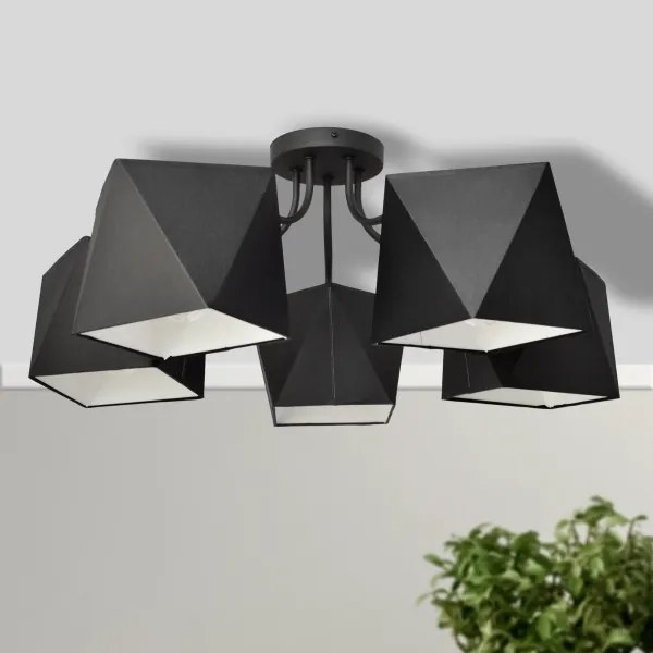 Lustra ADAMANT 5xE27/15W/230V negru