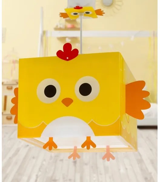 Lustră pentru copii LITTLE CHICKEN 1xE27/15W/230V Dalber 64642