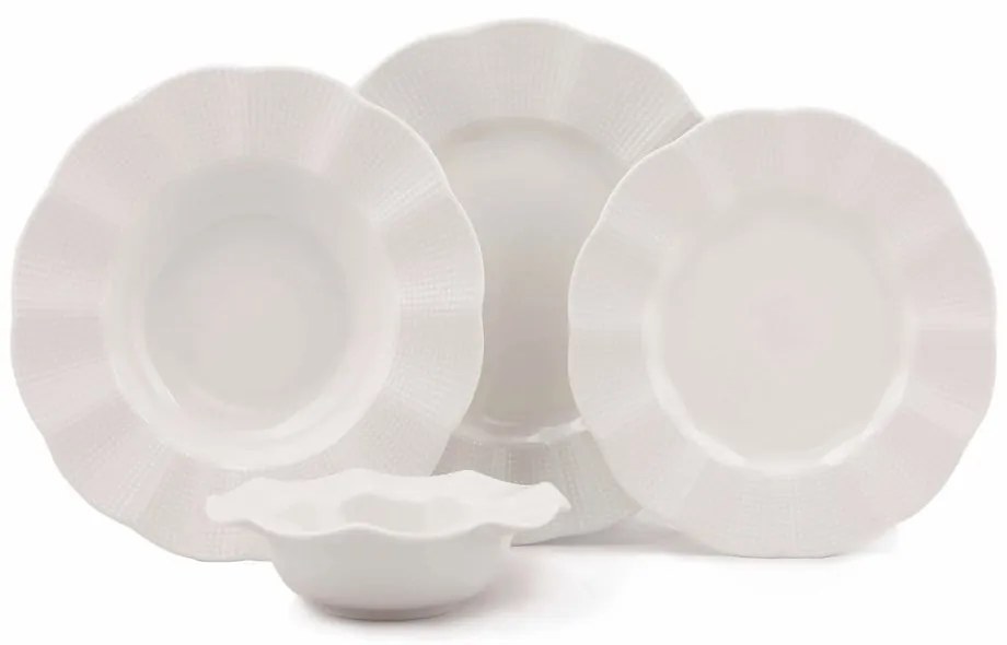 Set 24 farfurii din porțelan Kutahya Viktor