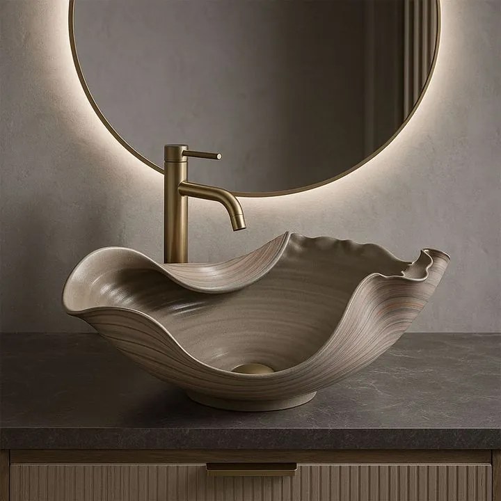 Lavoar ceramic pentru blat REA HM-17 Handmade ART