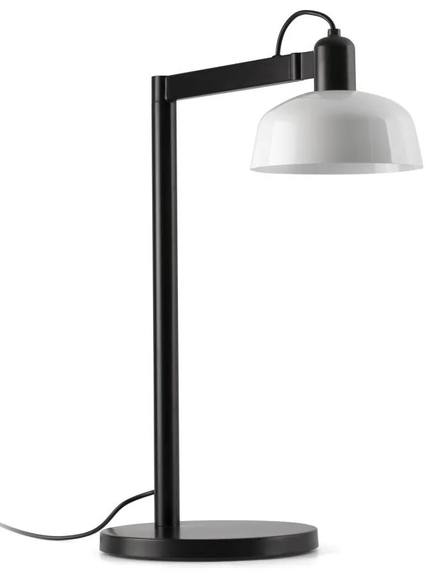 Veioza de birou metal TATAWIN negru, alb