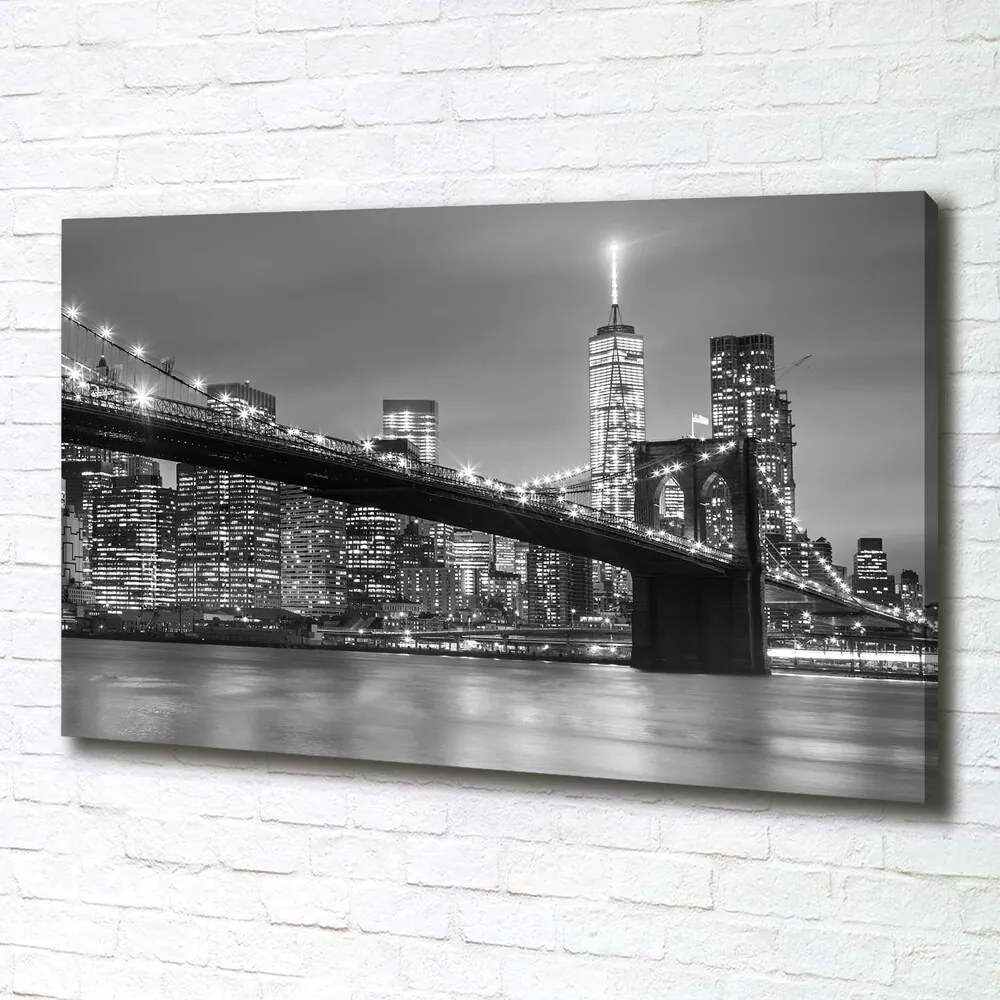 Print pe canvas New york, pe timp de noapte