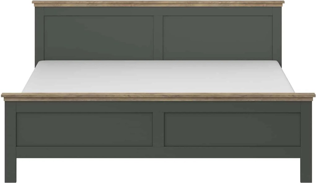 Pat lemn masiv Jardon 140/160/180x200cm Grafit - 140x200