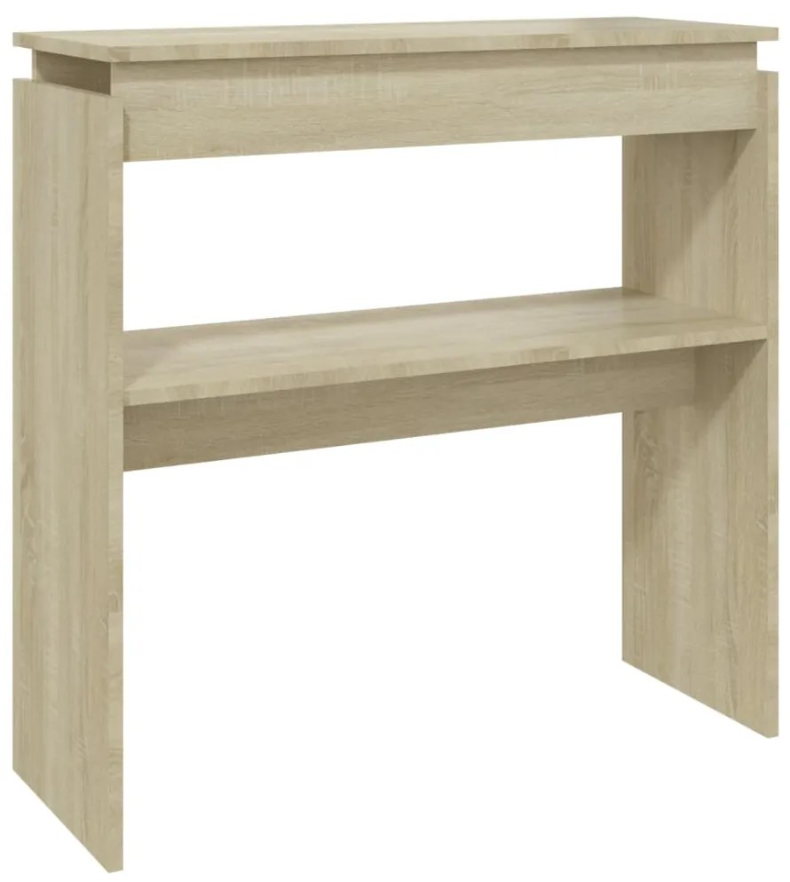 808317 vidaXL Masă consolă, stejar sonoma, 80x30x80 cm, PAL