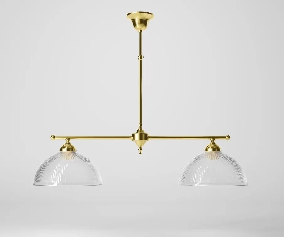 Candelabru stil neoclasic din alama si abajur ceramic Elide