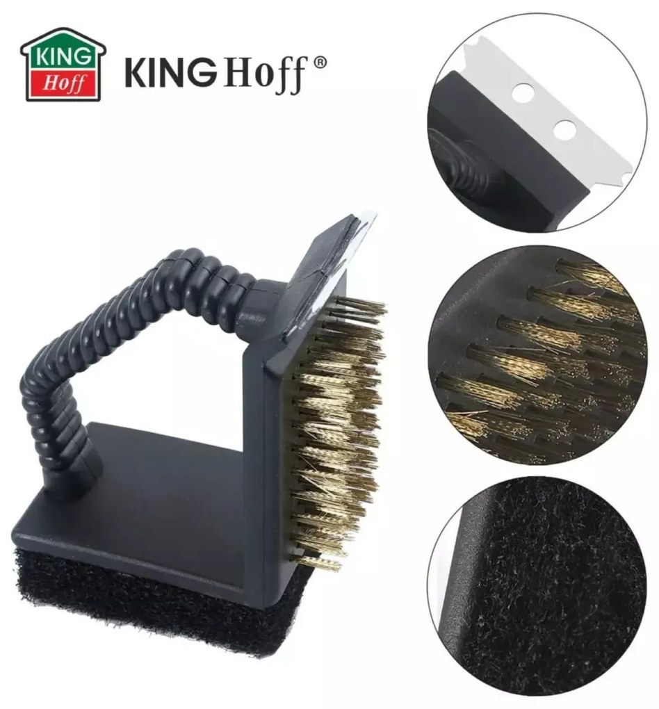 Perie pentru curatat gratar Kinghoff KH1913