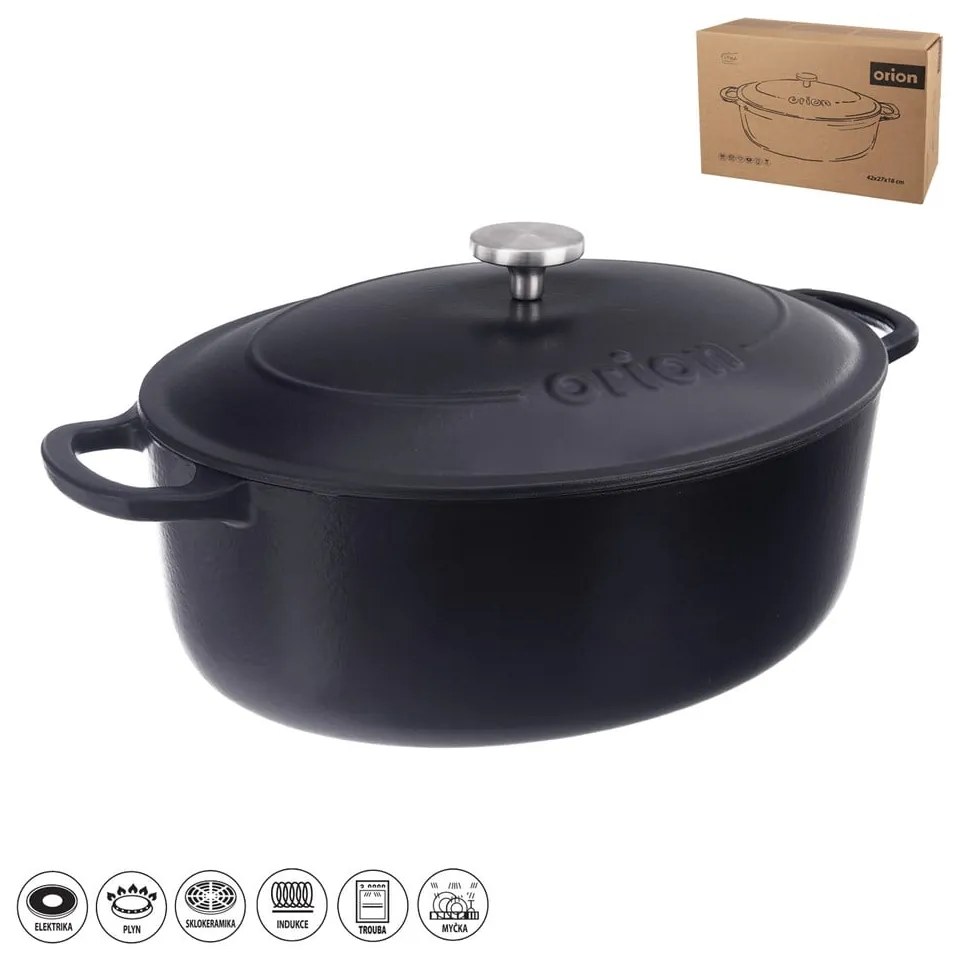 Tavă de copt din fontă 27x42 cm LITINA SMALT – Orion