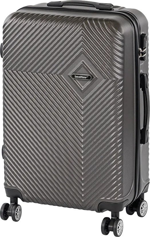 Valiză medie TravelLux Pro cu hardtop 42x65x24 cm gri închis