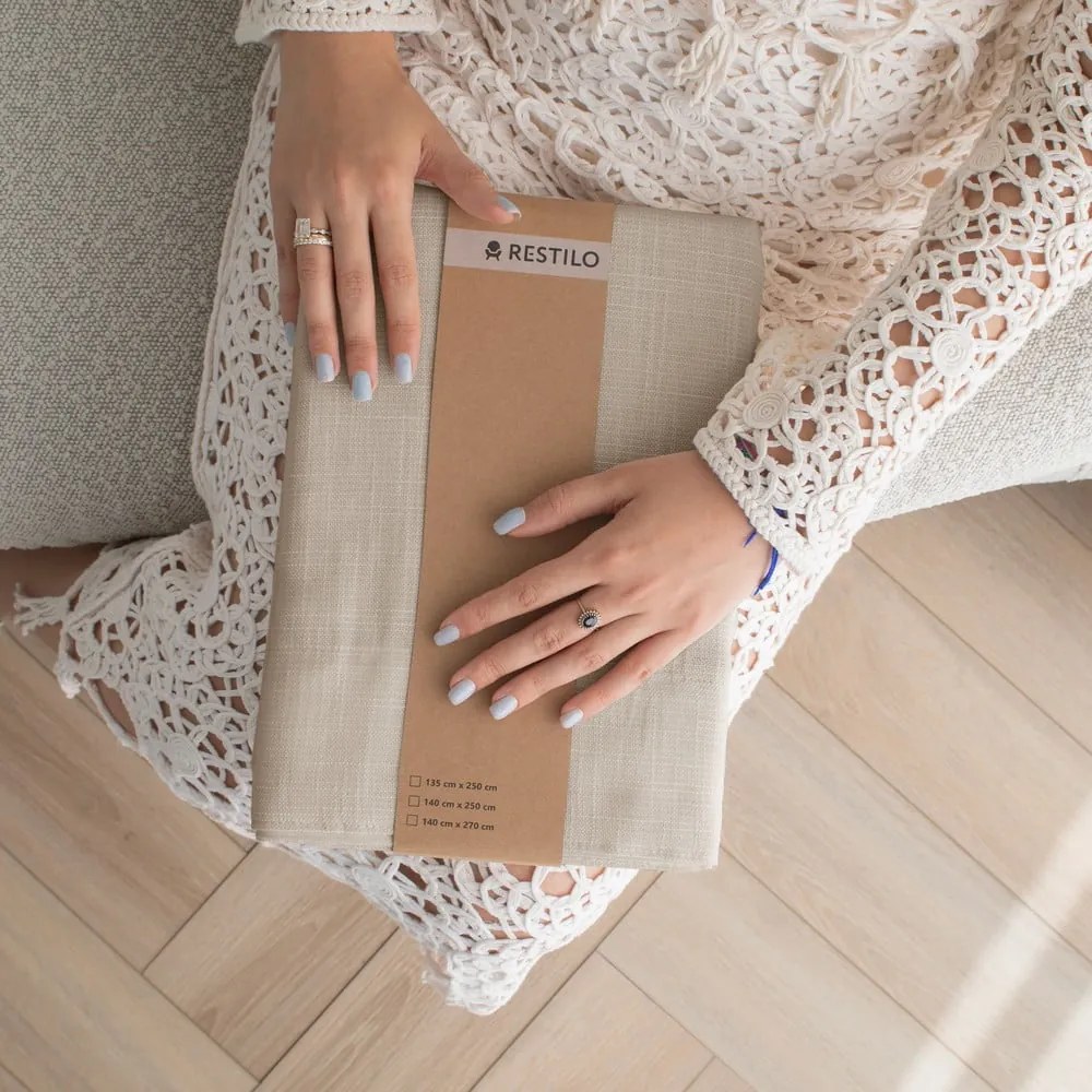 Draperie bej 140x270 cm Valeta – Restilo