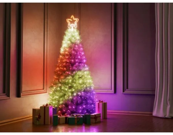 Stea LED RGB dimabilă de Crăciun Twinkly TWTT030SPP-GUSB 76xLED USB Wi-Fi
