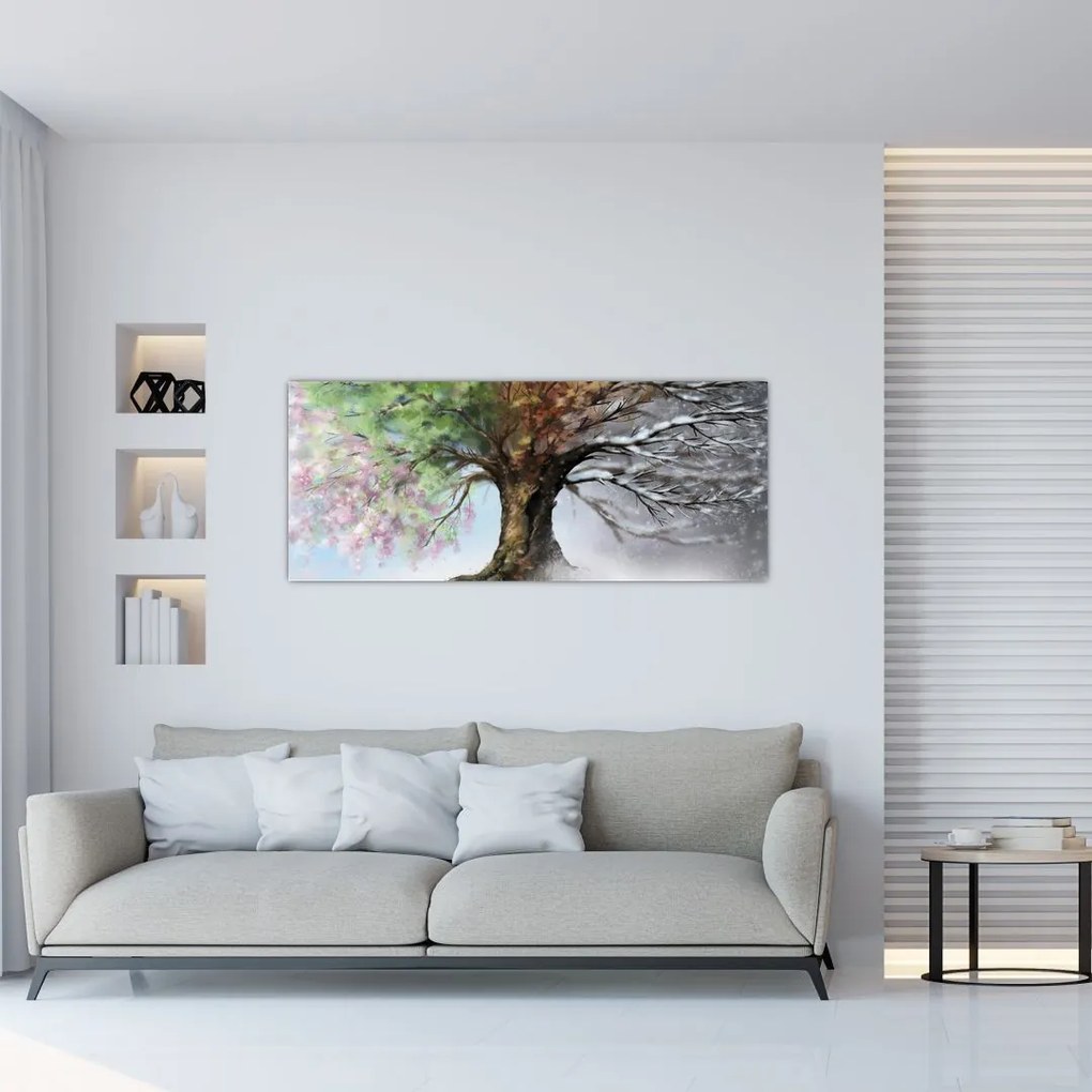 Tablou - Arborele celor patru anotimpuri (120x50 cm)