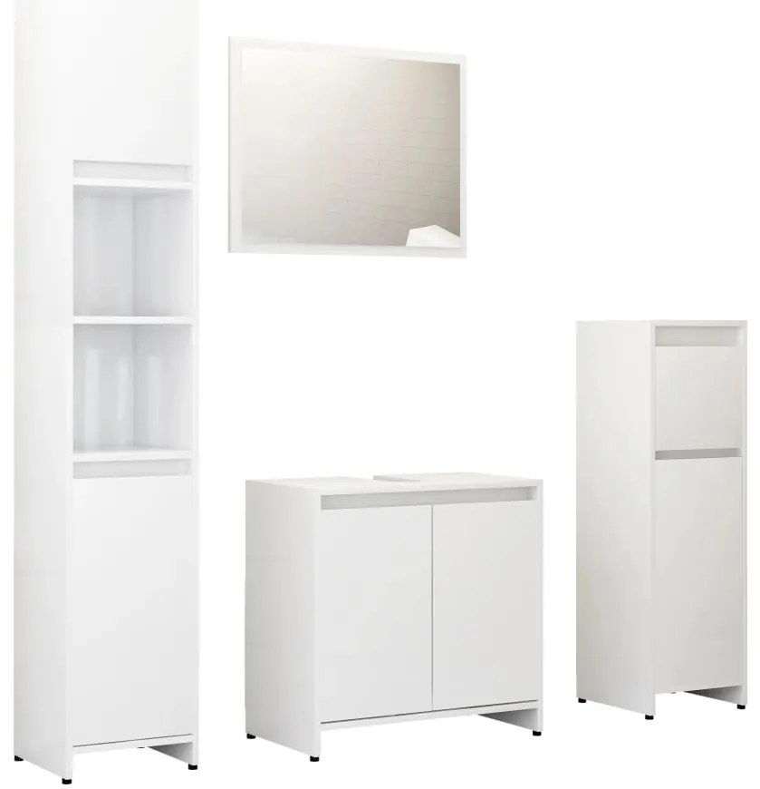 Set de baie alb SKYLAR