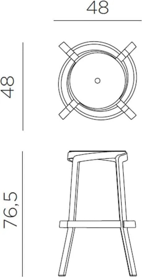 Scaun de Bar, Exterior, Nardi - Stack Maxi