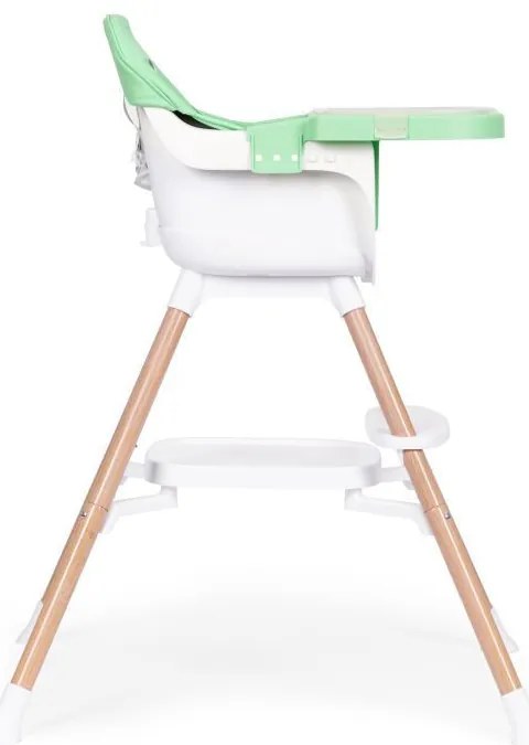 Scaun înalt pentru copii 2 în 1 verde