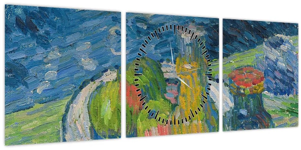 Tablou - Alexej von Jawlensky, Still Life with Bottles and Fruit, reproducere (cu ceas) (90x30 cm)