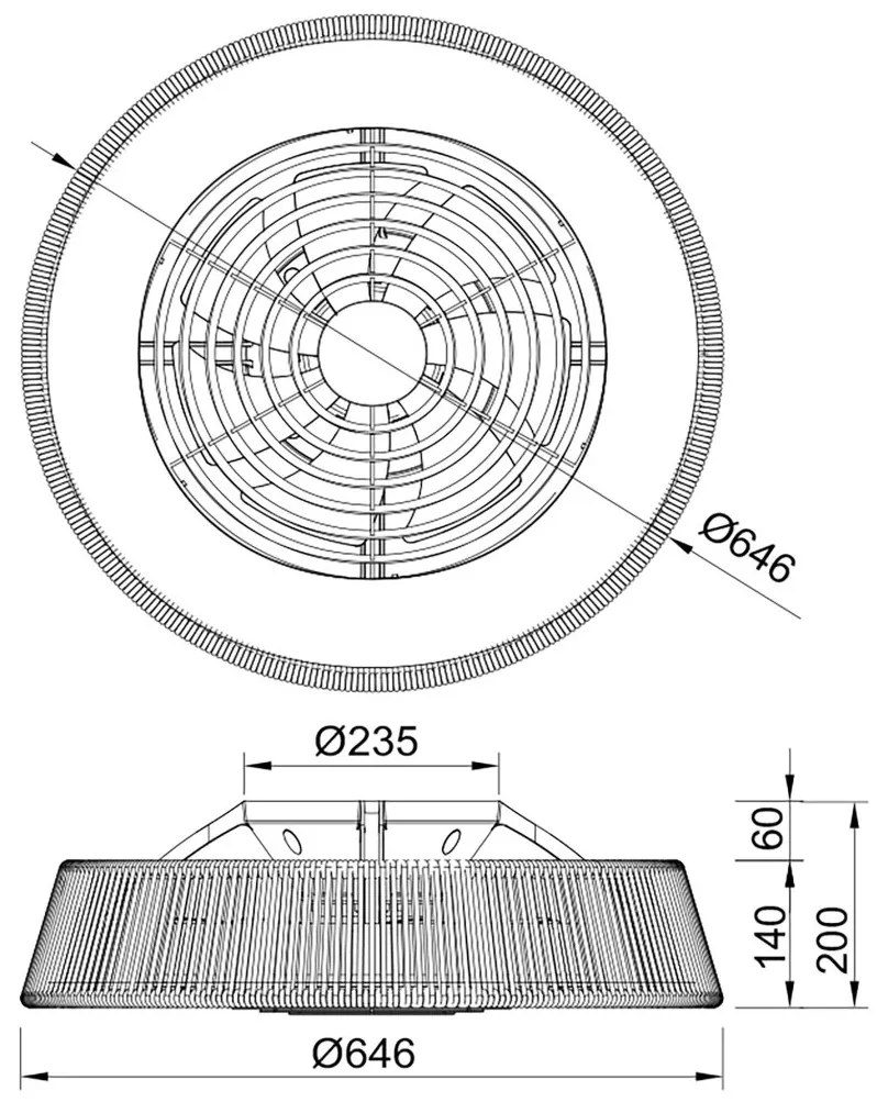 Lustra LED cu Ventilator si telecomanda POLINESIA NAUTICA