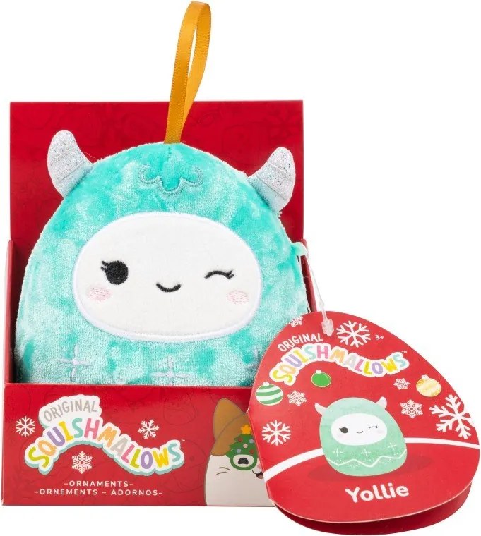 Ornament de Crăciun din material textil 10 cm Yollie – SQUISHMALLOWS