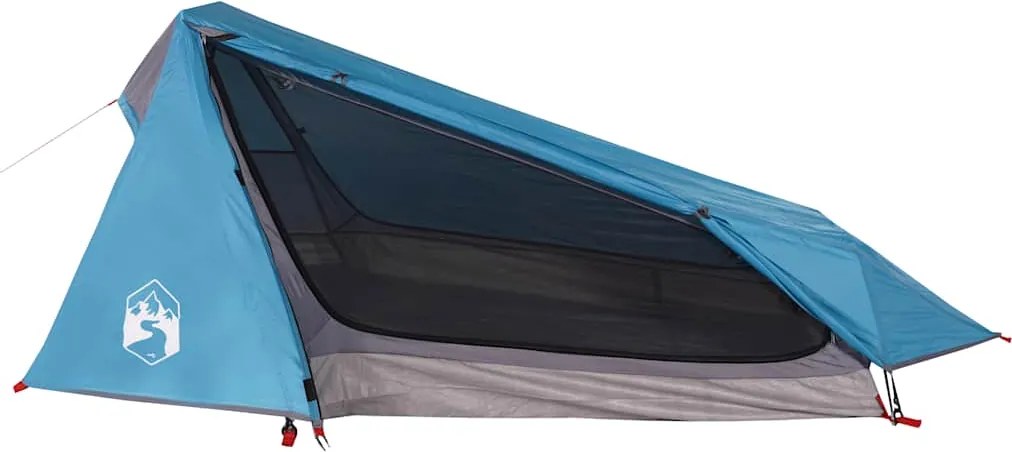 vidaXL Cort de camping tunel pentru 1 persoană, albastru, impermeabil