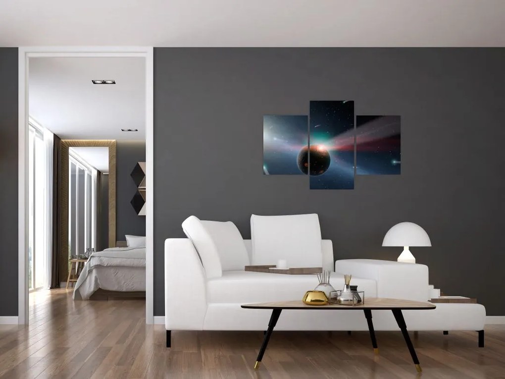 Tablou cu planetă mică (90x60 cm)