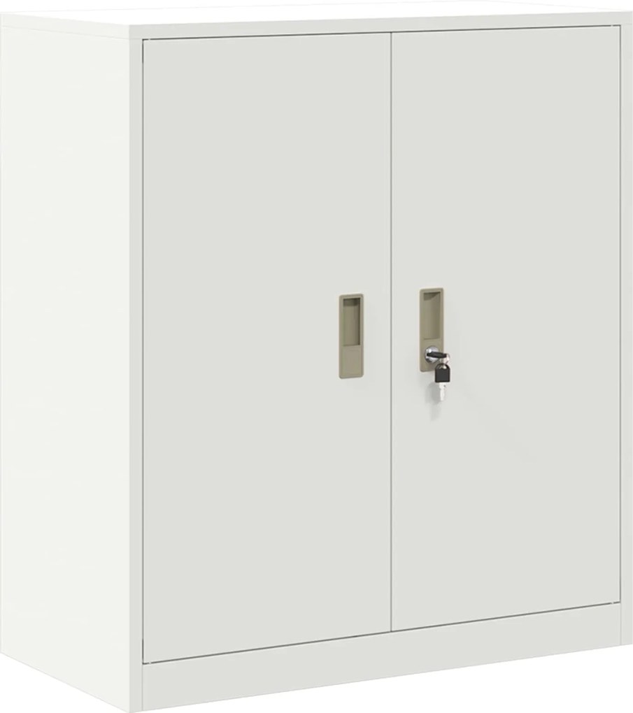 vidaXL Dulap de depozitare Alb 80 x 40 x 90 cm Oțel