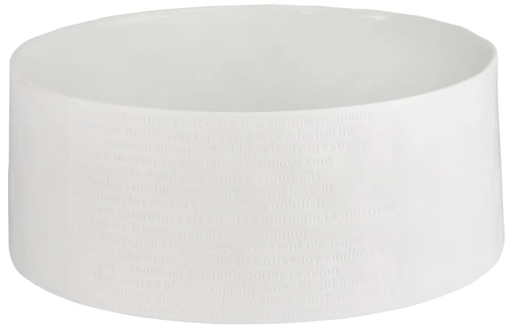 Räder Bol din porTelan Alb, ROOM POETRY BOWL