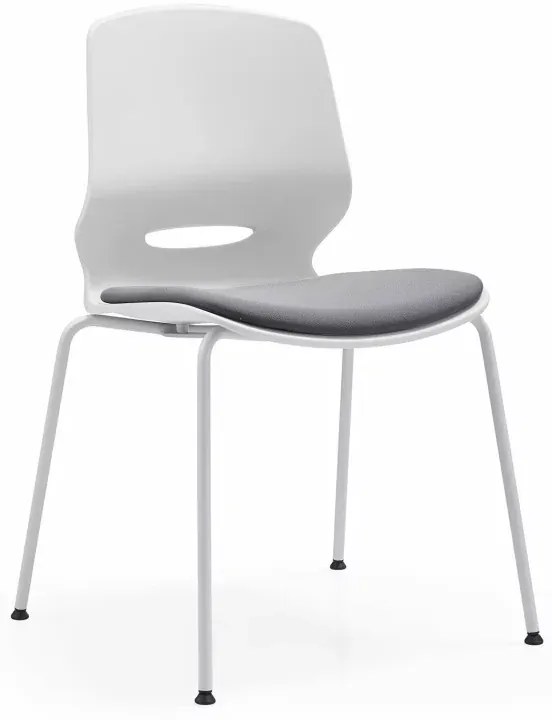 Scaun de birou ergonomic, fix cu picioare metalice , design modern și elegant ,calitate premium ,dimensiuni 400*440*835 mm