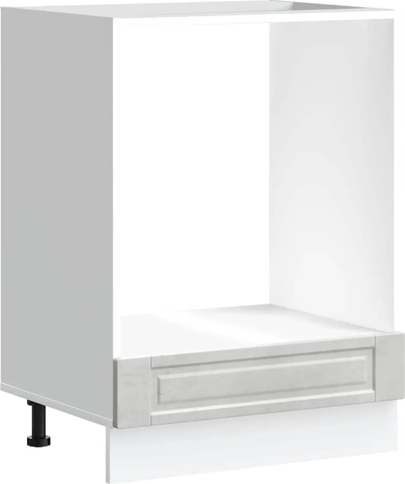 vidaXL Dulap pentru cuptor „Porto” Lemn prelucrat gri beton