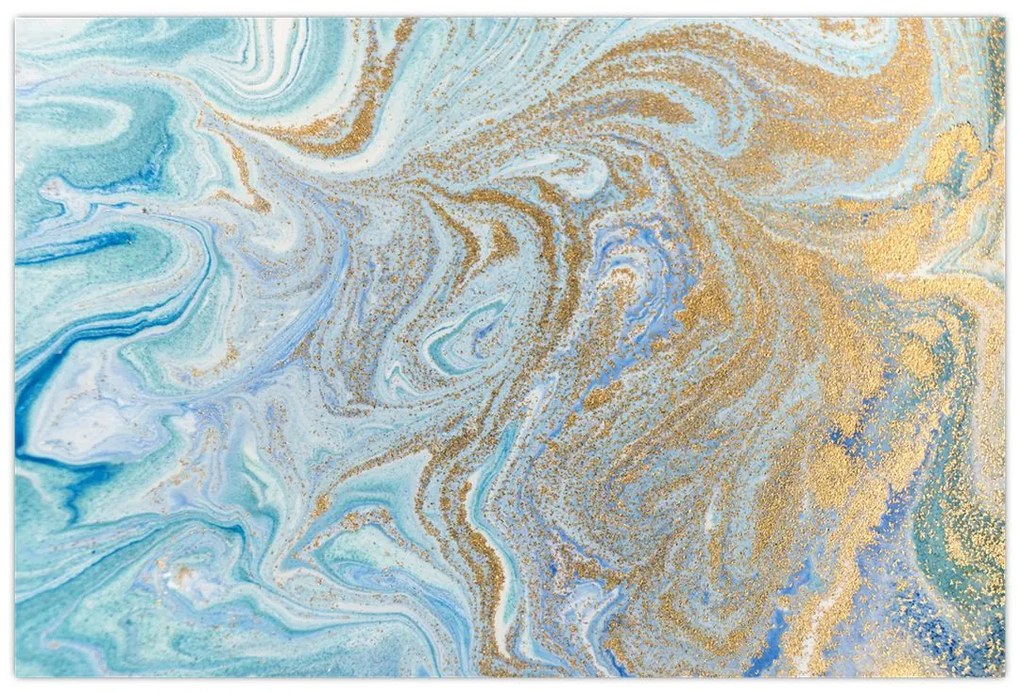 Tablou - Marmură albastră (90x60 cm)