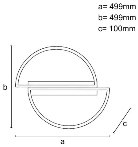 Plafonieră LED dimabilă 55W/230V 3000-6500K + telecomandă