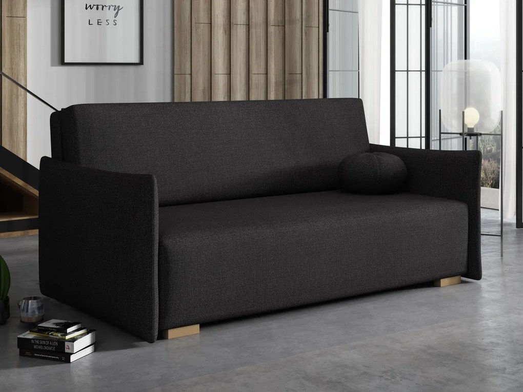 Canapea extensibilă Clovea Glov IV (Negru) (cu sp. depozitare). Promo -16%. 1105480