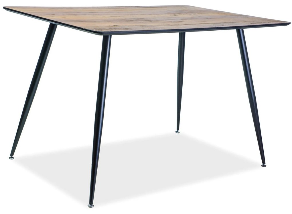 Mese din lemn Remus, nuc/negru, 120X80X75