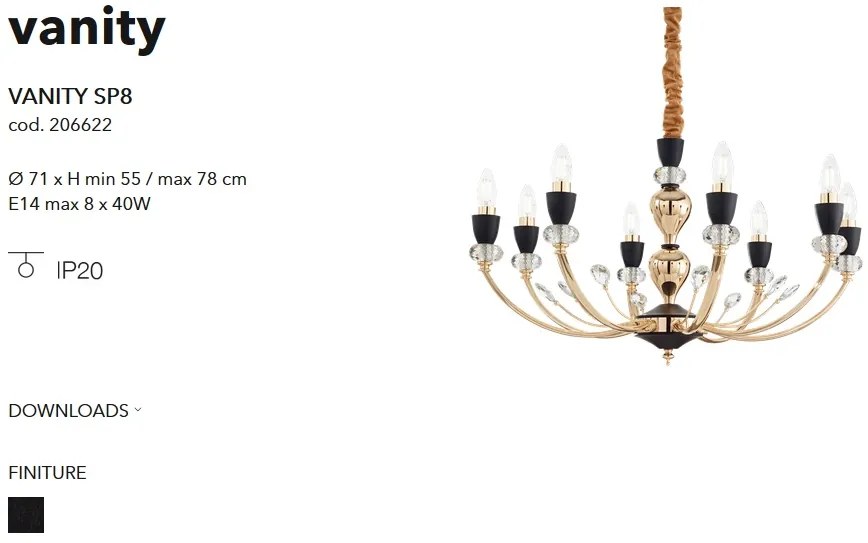 Candelabru elegant cu 8 brate VANITY SP8 206622