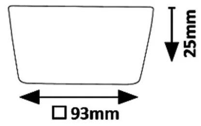 Plafoniera LED incastrabila pentru baie IP20/IP65 Oleg alb 9,3x9,3cm
