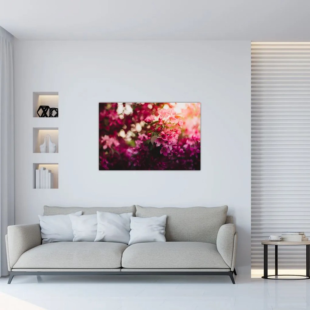 Tablou cu florile tufișului înflorit (90x60 cm)