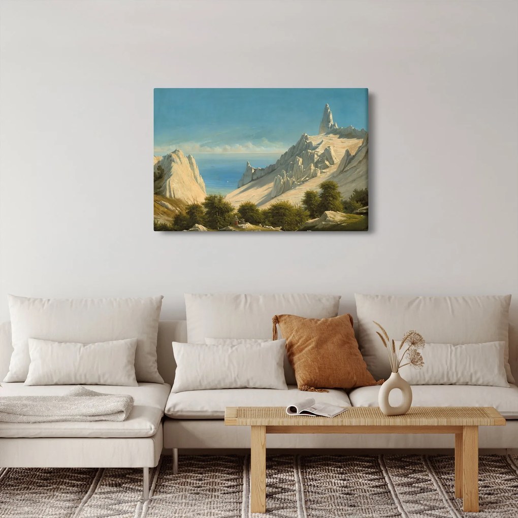 Tablou - Georg Emil Libert, View of Sommerspiret, the Cliffs of Møn, reproducere (90x60 cm)