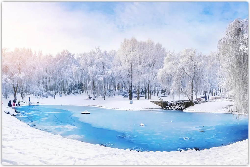 Tablou - Lac de gheață (90x60 cm)