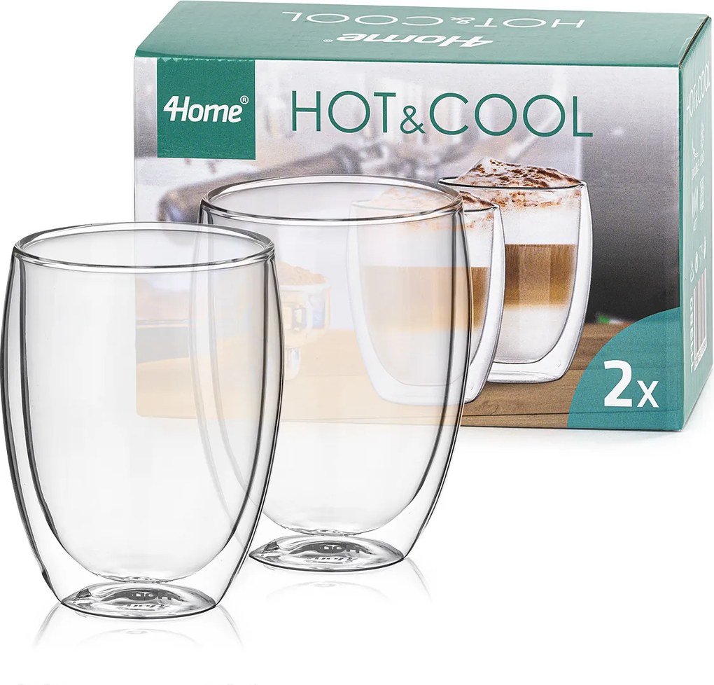 Pahare termo pentru latte 4Home Hot&Cool 350 ml, 2 buc.