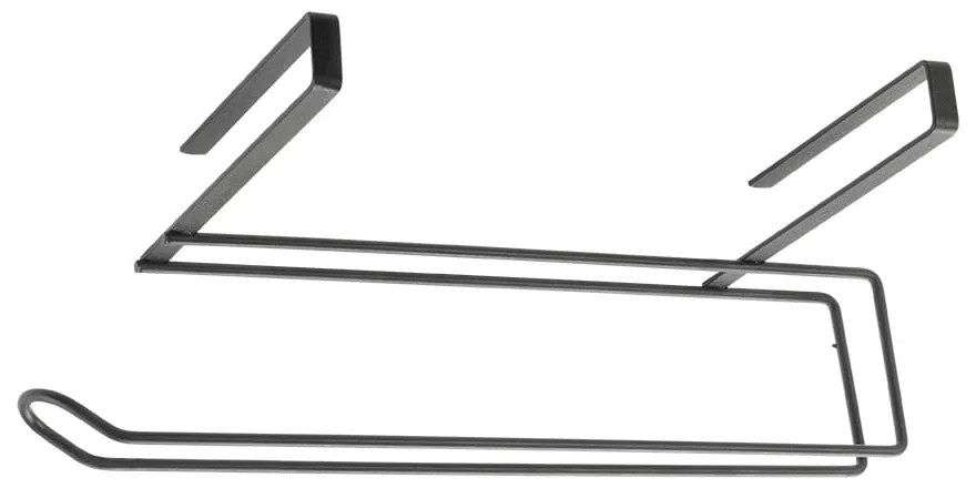 Suport suspendat pentru prosoape de bucătărie Metaltex, negru