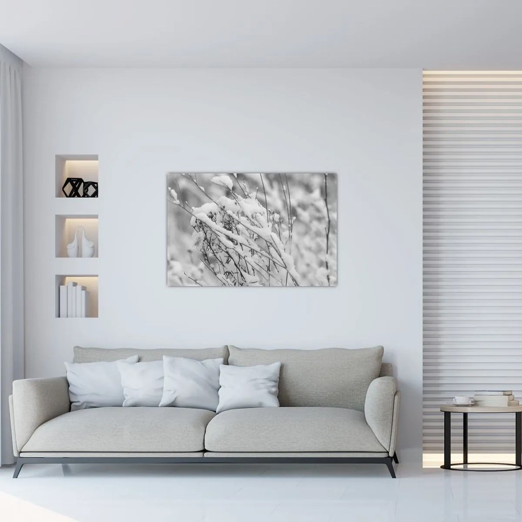 Tablou - Ramuri înzăpezite (90x60 cm)