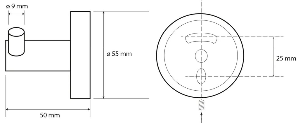 SAPHO XB203 X-Round Black cârlig dublu, negru