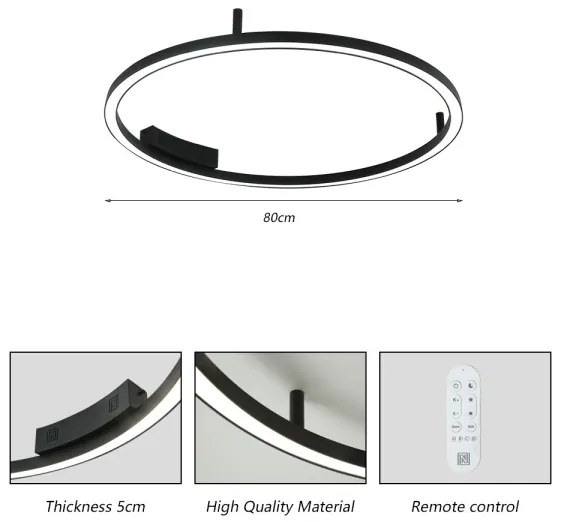 Plafonieră LED dimabilă Immax NEO 07246-80 FINO LED/55W/230V 80cm Tuya + telecomandă